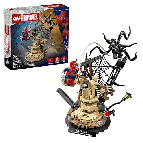 LEGO | Marvel Battaglia Epica: Spider-Man vs. Sandman - Giocattolo dei Supereroi con 3 Minifigure Inclusi Spider-Man & Venom, e Cantiere Edile - Regalo per Bambini da 9 Anni in su Fan dei Film - 76334 - Image 1