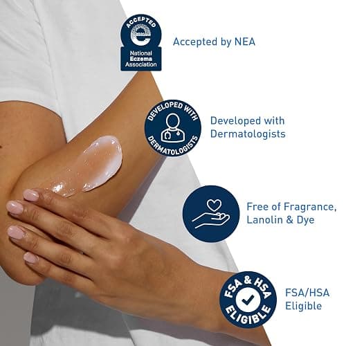CeraVe Healing Ointment, Hydrating Skin Protectant With Petrolatum, Hyaluronic Acid & Ceramides, Face & Body Skin Barrier Repair For Cracked, Chafed, Dry Skin, Fragrance Free & Lanolin Free, 12 Oz thumbnail 7