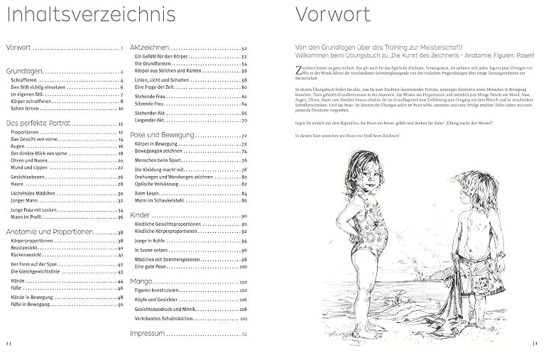 Die Kunst des Zeichnens - Anatomie Figuren Posen Übungsbuch: Mit gezieltem Training Schritt für Schritt erklärt thumbnail 2