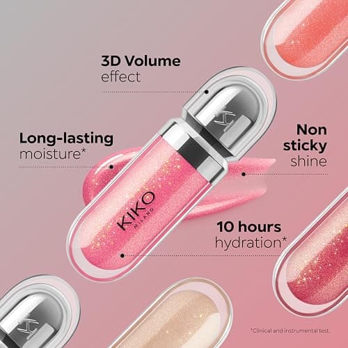 KIKO Milano 3D Hydra Lipgloss 32 | Softening Lip Gloss For A 3D Look thumbnail 6