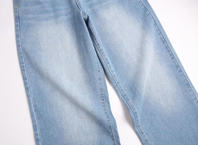 Men's Baggy Hip Hop Jeans Y2K Casual Vintage Wide Leg Skater Denim Pants Loose Fit Long Trousers 2000s Streetwear thumbnail 7