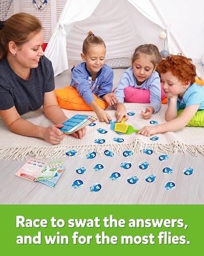 Coogam Math Counting Game, Math Manipulative Learning Swat The Fly Cards, Practice with Addition, Subtraction, Multiplication & Division, 1st 2nd & 3rd Grade Educational Toy for Homeschool thumbnail 3