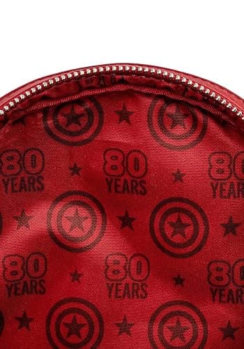Loungefly Captain America 80th Anniversary Sheild Mini Backpack thumbnail 6