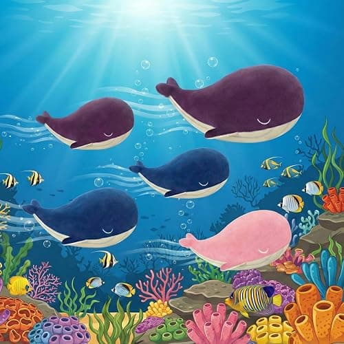 MUPI Whale Stuffed Animals Plush Pillow 4 Size Cute Soft Cotton Plushies Pillows Kawaii Blue Whale Toy Gifts for Kids Boys Girls Adults (Blue, 10 Inch) thumbnail 6