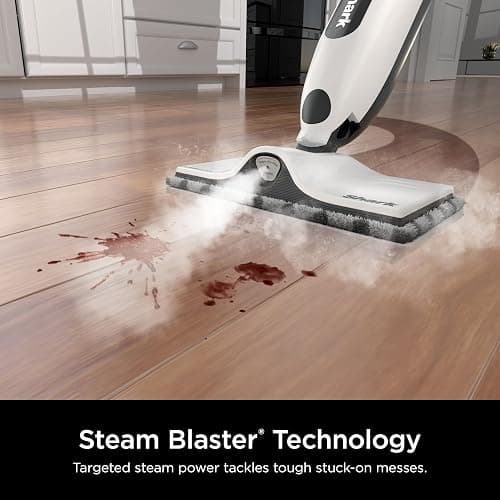 Shark SteamSpot Steam Mop with Steam Blaster Technology, 3 Steam Modes, 2 Washable Pads, XL Removable Water Tank, Lightweight, Steam Cleaner for sealed Hard Floors, Hardwood, Tile, Laminate, S2001 thumbnail 2