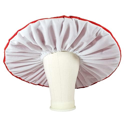 Dreamstall Mushroom Hat Costume Cosplay Accessory Party Hat Cap, Oversized with Wired Brim (Red) thumbnail 4