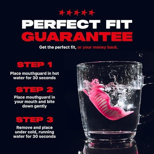 SAFEJAWZ Mouthguard Strapless Slim Fit, Adults and Junior with Case for Boxing, Basketball, Football, MMA, Martial Arts, Hockey and All Contact Sports (Pink Viper, Adult (12+)) thumbnail 4