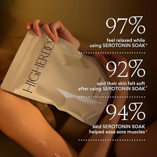 HigherDOSE Serotonin SOAK - Potent Magnesium Flakes with Stress Relief Essential Oils & Apple Cider Vinegar - Relaxing Bath Salts to Maintain Serotonin Levels and Muscle & Nerve Relief (32 Ounce) thumbnail 2