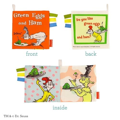 Infantino Soft Activity Books Dr. Seuss One Fish & Green Eggs, 2-Pack thumbnail 9