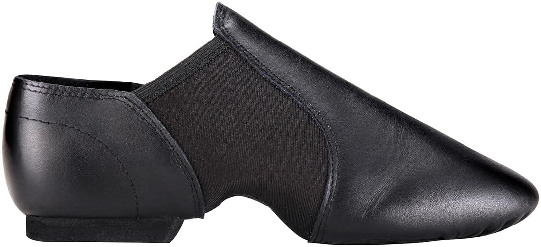 Linodes Leather Upper Jazz Shoe Slip-on for Women and Men's Dance Shoes | Genuine leather, Slip on, Unisex, EVA sole, Split sole, Elastic, Snug fit, Arch support, Flexible, Breathable, Lightweight thumbnail 4