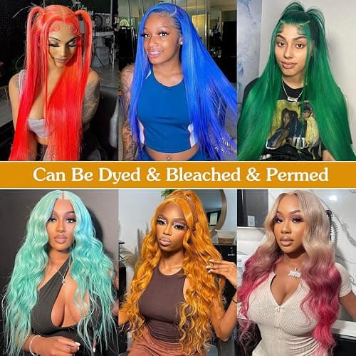 BZN 613 13x6 Lace Front Wig Human Hair 13x6 28 Inch 200 Density 613 Lace Frontal Wig Blonde Wig Human Hair Straight 613 HD Lace Frontal Wig Pre Plucked With Baby Hair thumbnail 6