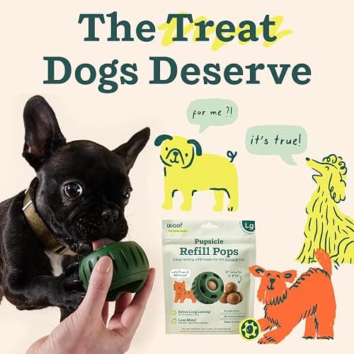 WOOF Pupsicle Chicken Refill Pops, Delicious Long Lasting Dog Treats, Wholesome Ingredients, Pre-Made Large Pupsicle Refills Pops- For Dogs 25 - 75 lbs - 7 count thumbnail 7