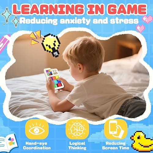 SMILESSKIDDO Super Slide Puzzle Games, Original 1000+ Challenges & 3 Modes, Brain Teaser Puzzle, Super Electronic Sliding Puzzles Toy Gifts for Kids & Adults, Fun Unblocking Logic Game thumbnail 5