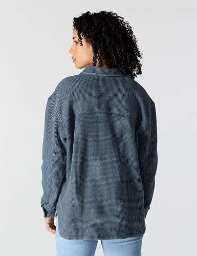 Carhartt Women's Oversized-fit Heavyweight Waffle Knit Shirt thumbnail 3