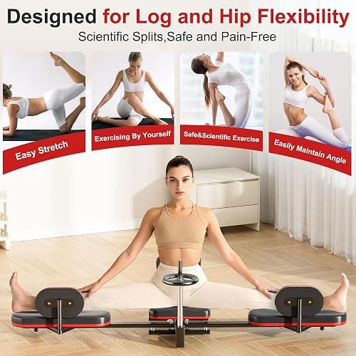TDH Leg Stretcher, 220LBS Stretcher Machine,200° Adjustable Split Machine, Flexibility Stretching Equipment to Relieving Leg Muscl,Exercise for Everyone thumbnail 6