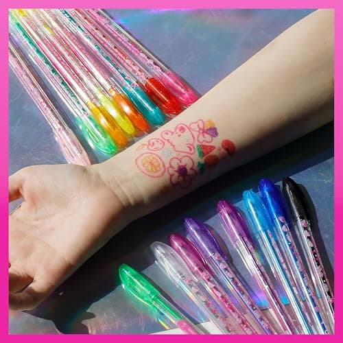 Barbie 16 Piece Glitter Pen Body Art Set, Glittery and Bright Colors, Ages 3+ by Townley Girl thumbnail 2
