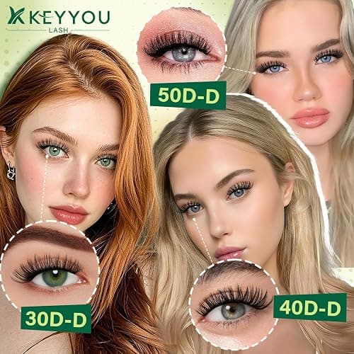 KEYYOU Lash Extension Kit DIY 300Pcs Lash Clusters Eyelash Extension Kit 40D 0.07 D Curl 9-18MIX Lash Clusters Kit with Lash Glue Remover Applicator Easy to Use for Beginners(Kit,40D-D,9-18MIX) thumbnail 3