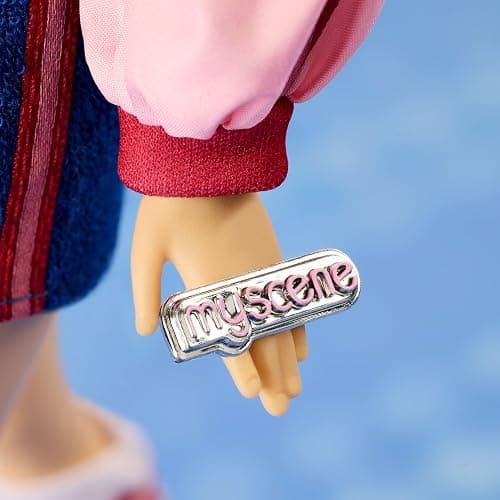 Barbie Signature My Scene Nolee Doll and Accessories, Y2K-Inspired Outfit with Sporty Matching Set, Cropped Jacket, Leg Warmers and Doll Stand thumbnail 4