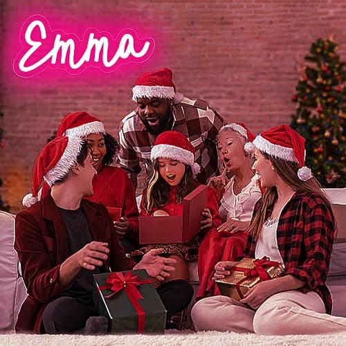 ATTNEON Emma Neon Sign for Wall Decor, LED Name Light for Kids Bedroom, Birthday Party Decor, Size 11.8 * 5.1 inches(JTLD015-8) thumbnail 2