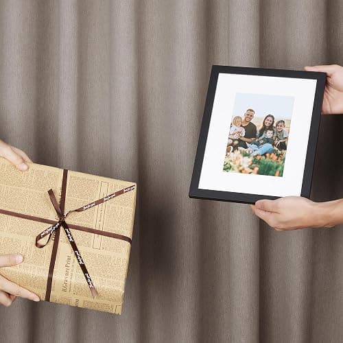upsimples 8x10 Picture Frame Set of 5,Display Pictures 5x7 with Mat or 8x10 Without Mat,Wall Gallery Photo Frames, Black thumbnail 7