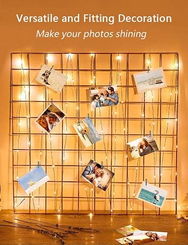 LECLSTAR 50 LED Photo Clips String Lights, 17ft with Remote - 8 Modes Fairy Lights to Clip on Pictures, Photos, Cards thumbnail 6