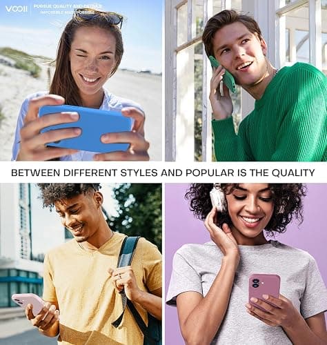 Vooii Compatible with iPhone 16 Case, Liquid Silicone Upgrade [Camera Protection] [Soft Anti-Scratch Microfiber Lining] Shockproof Phone Case for iPhone 16 6.1 inch - Chalk Pink thumbnail 6