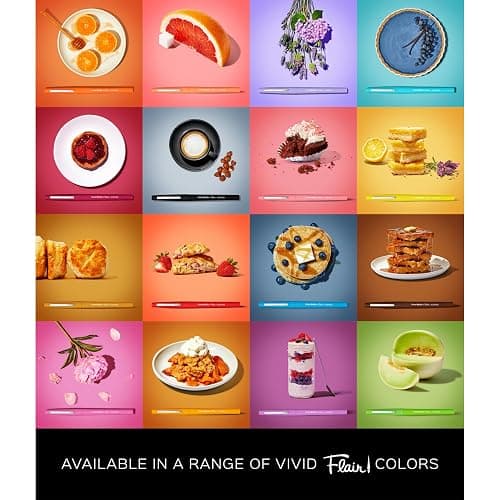 Paper Mate Flair Sunday Brunch Scented Felt Tip Pens, Assorted Colors, Medium Point (0.7mm), 16 Count thumbnail 4