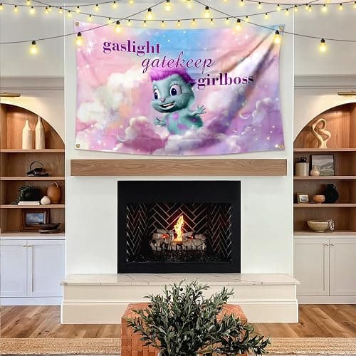 Funny Beliefs Happiness Tapestry 3 * 5 Feet With Four Brass Buttonholes For Hanging Suitable For Indoor University Dormitory Party Tapestry Art poster (girlboss) thumbnail 4