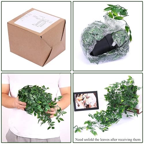 Whonline Fake Hanging Plants, Artificial Small Potted Plants for Indoor Outdoor Aesthetic Office Living Room Shelf Decor (1 Pack) thumbnail 5