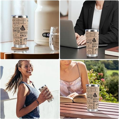 LLKJHGE Musical Lover 20oz Stainless Steel Insulated Tumbler with Lid and Straw Musical Merchandise Theater Fans Gift Musical Inspired Gift for Women Teen Girls Daughter Son (Hamil) thumbnail 6