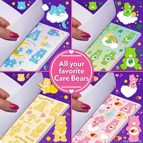Care Bears Sticker Book, 1500 Cute Stickers for Scrapbooks, P/lanners, Features Letter, Laptops and Water Bottle for Kids Teens, School Supplies for Kids thumbnail 7