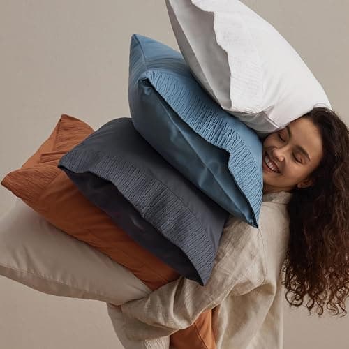 Bedsure Queen Sheet Set - 4 Pieces Soft Queen Size Sheets - Breathable & Cooling - Hotel Luxury - Easy Care Polyester Microfiber Bedding for Women, Men, Dark Grey thumbnail 7