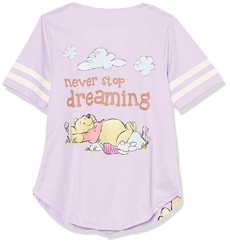 Disney Girls' Disney's Girls Winnie The Pooh Hunny Baseball Jersey Mesh Button Down Shirt thumbnail 2