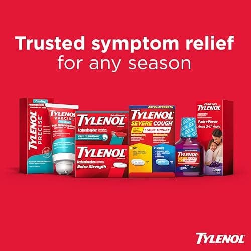 Tylenol Cold + Flu Severe Daytime + Nighttime Cold Medicine Caplets Combo Pack for Multi-Symptom, Cough, Sore Throat, Headache, Nasal Congestion Relief, Acetaminophen, Pain Reliever, 24 Count thumbnail 6