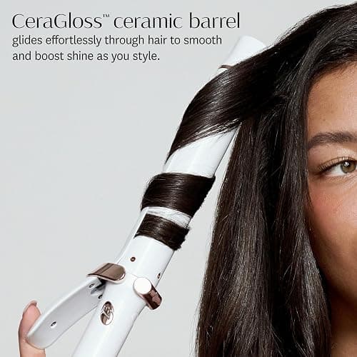 T3 SinglePass Curl X Extra-Long Barrel 1.25" Curling Iron with 9 Heat Settings and Ceramic Barrel for Fast Styling and Lasting Results on All Hair Types thumbnail 7