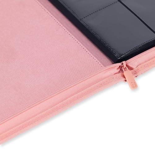 Vault X 12 Pocket Trading Card Zip Binder, 480 cards, Premium Exo-Tec Album Material, 20 Side-Loading Pages, Folder for Collectible Card Games, Sports, TCG (Pink) thumbnail 8