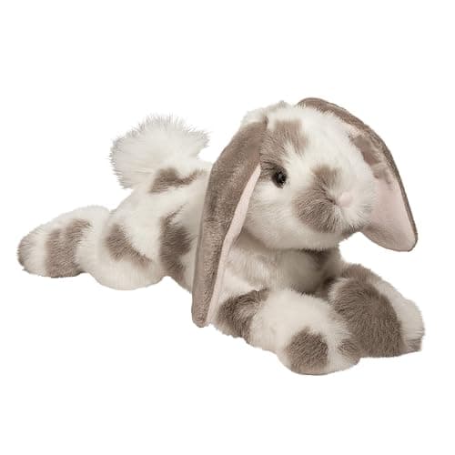 Douglas Ramsey Gray Spotted Bunny Rabbit Plush Stuffed Animal - Image 1