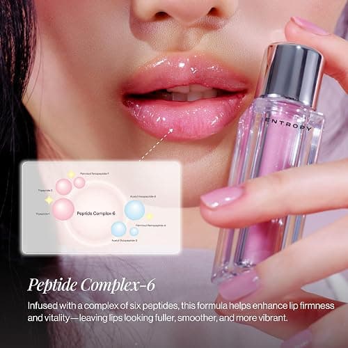 ENTROPY MAKEUP Tulle Lip Gloss, Lightweight 3D Pearl Shimmer, Ultra-Gloss High Shine, Non-Sticky Moisturizing Lip Gloss with Peptide Complex, Robe thumbnail 13