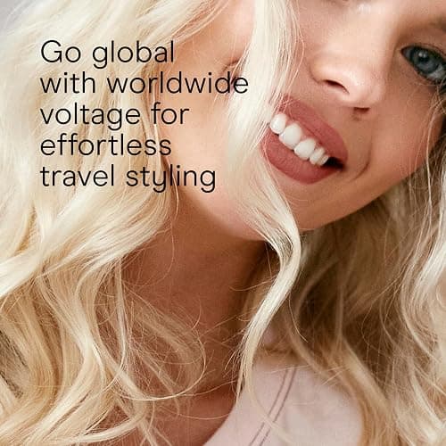 Conair Double Ceramic Curling Iron, 1 1/2" Extra-Long Barrel Hair Curling Iron, 30 Heat Settings, Turbo Heat, Auto Off, Cool Tip, Dual Voltage, Rose Gold thumbnail 6