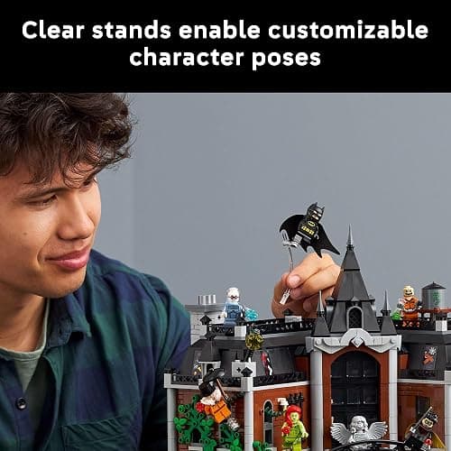 LEGO DC Batman Arkham Asylum Building Set for Adults - Home Decor for Bedroom, Office, or Book Shelf - Collectible for Comic Book & Movie Fans, Ages 18+ - Gift Idea for Birthdays - 76300 thumbnail 6