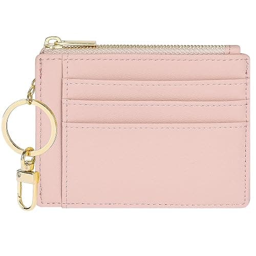 Sodsay Card Case Slim Front Pocket Wallet for Women Credit Card Holder with Keychain - Image 1