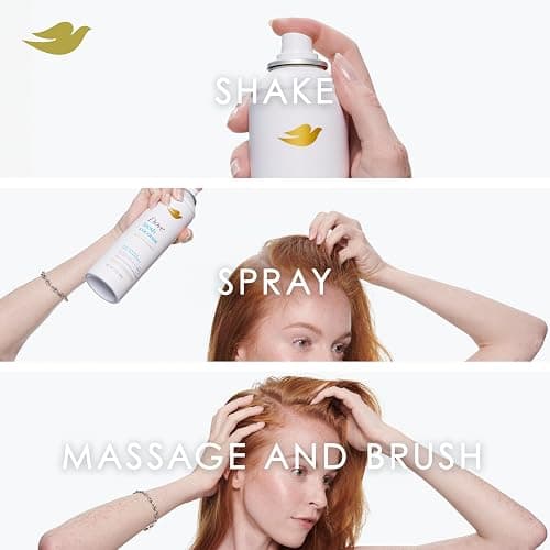 Dove Dry Shampoo Spray, Volume & Fullness, Absorbs Oil to Refresh Hair Without Washing, 5 oz (2-Pack) thumbnail 9