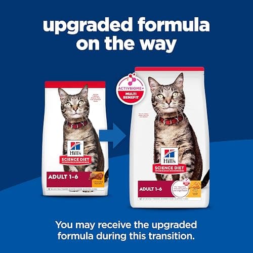 Hill's Science Diet Adult 1-6, Adult 1-6 Premium Nutrition, Dry Cat Food, Chicken Recipe, 7 lb Bag thumbnail 2