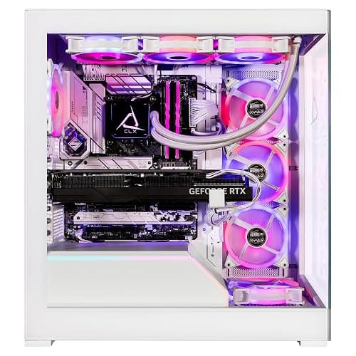 CLX Horus Gaming PC - Intel Core i9 14900KF 3.2GHz, GeForce RTX 4090, 2TB NVMe M.2 SSD, 6TB HDD, 64GB DDR5 RGB Memory, 360mm AIO, WiFi, Windows 11 Home, White thumbnail 2