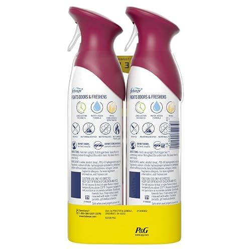 Febreze Air Mist, Air Freshener Spray, Odor Fighting Room Spray, Deodorizer for Home Bathroom Kitchen Office Apartment Dorm Room Classroom, Vanilla Suede, 8.1oz, 2ct thumbnail 13