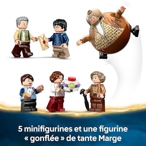 LEGO Harry Potter Privet Drive : La Visite De Tante Marge - Jouet Maison avec Intérieur Détaillé - 5 Minifigurines & Figurine de la Tante Gonflée - Cadeau Prisonnier d'Azkaban Garçon Dès 8 Ans 76451 thumbnail 7