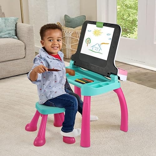 VTech Explore and Write Deluxe Activity Desk (Frustration Free Packaging), Pink thumbnail 9