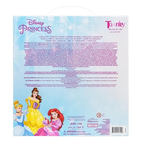Townley Girl Disney Princess 18 Piece Water-Based Nail Polish Set, Castle Theme, Quick Dry and Peels-Off, Nail Paint Set for Girls, Perfect for Parties, Sleepovers and Makeovers, Ages 3 thumbnail 2