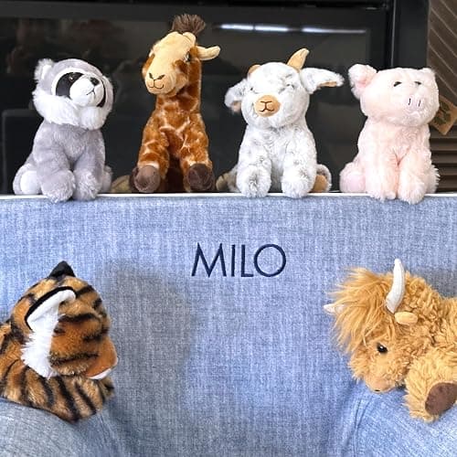 The Petting Zoo Giraffe Stuffed Animal Plushie, Gifts for Kids, Wild Onez Babiez Zoo Animals, Giraffe Plush Toy 6 inches thumbnail 5