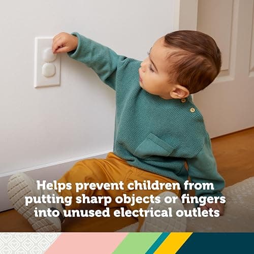 Safety 1st Electrical Outlet Baby Proof Covers, Secure Outlet Plugs, Baby Proofing, 36 Count thumbnail 2